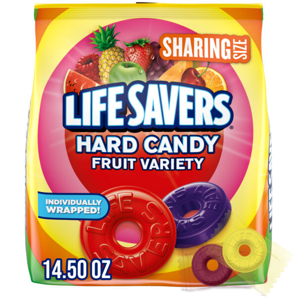 Life Savers Fruit Variety Hard Candy, Sharing Size, 14.5 oz, 108 Ct